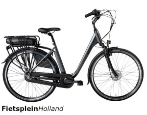 FietspleinHolland_Bimas_eCity_Dames_3.0_voorwielmotor_BronzeGrey